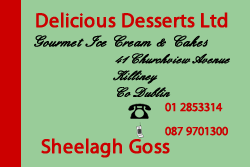 Declicious Desserts business card